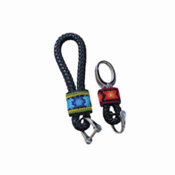 Set de llaveros en arte Huichol